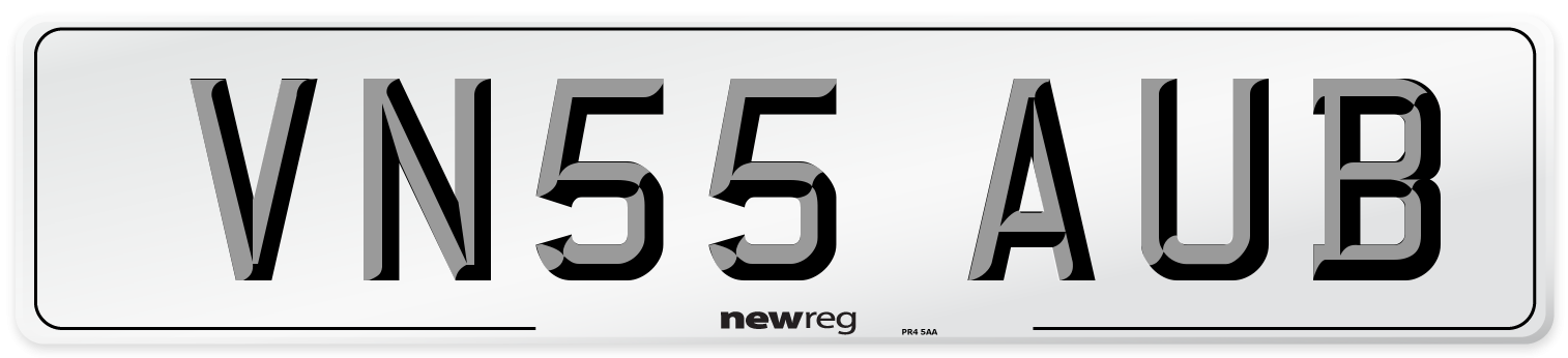 VN55 AUB Number Plate from New Reg